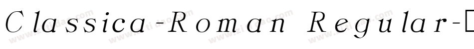 Classica-Roman Regular字体转换